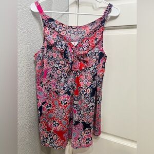 Avenue NWT semi-sheer strappy blouse